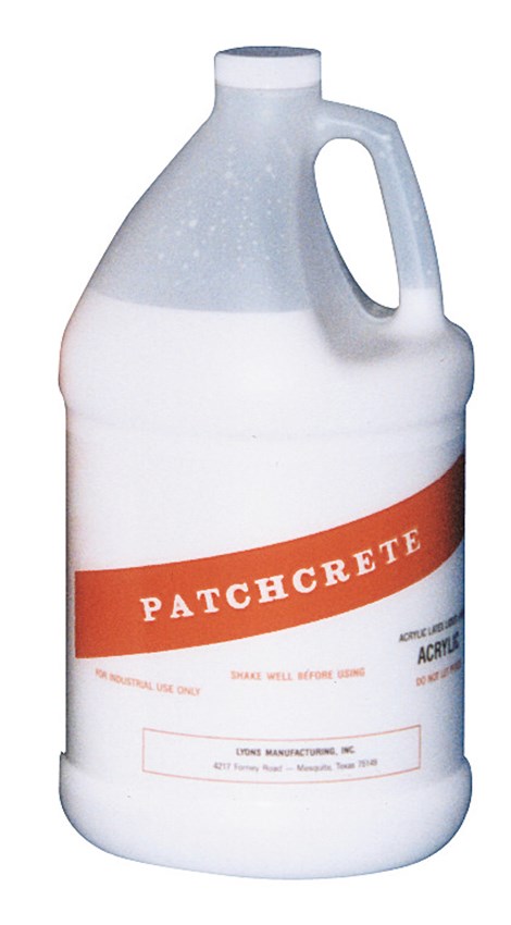 Lyons PATCHCRETE Acrylic Polymer 1gal Jug - Construction Powders & Chemicals